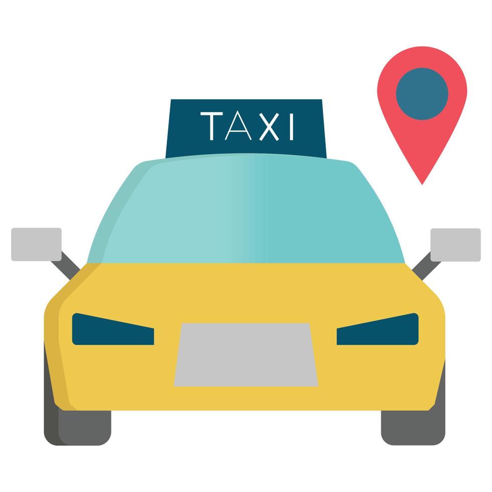 Cab Location which can easily edit or modify vector