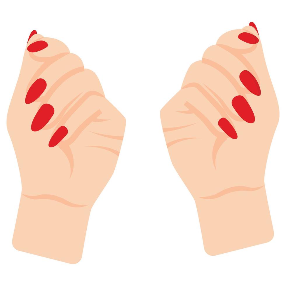 manicura que puede editar o modificar fácilmente vector