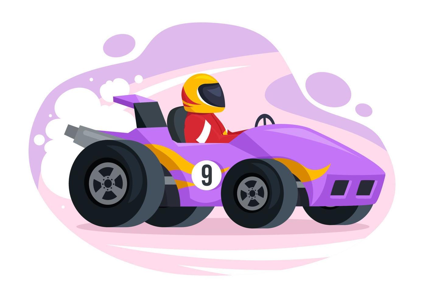 Formula Racing Sport Car Reach on Race Circuit the Finish Line Cartoon  Illustration to Win the Championship in Flat Style Hand Drawn Templates  Design 16772823 Vector Art at Vecteezy