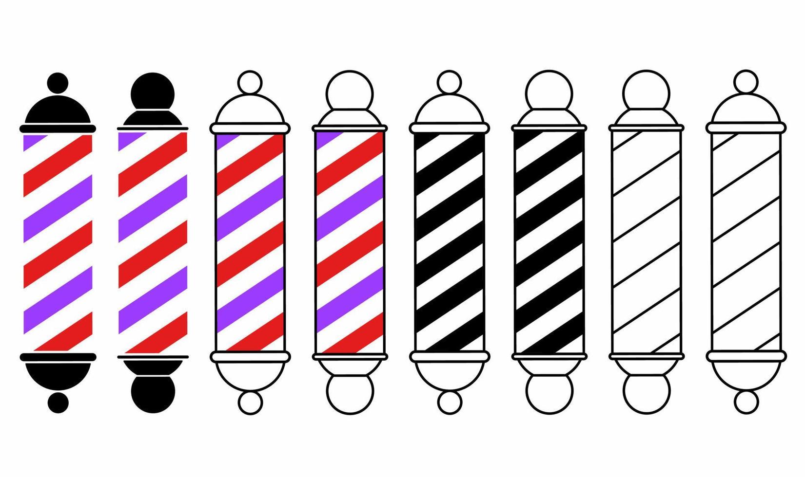 barber shop pole icon set isolated on white background 16772963 Vector Art at Vecteezy barber shop pole icon set isolated on white background 16772963 Vector Art at Vecteezy