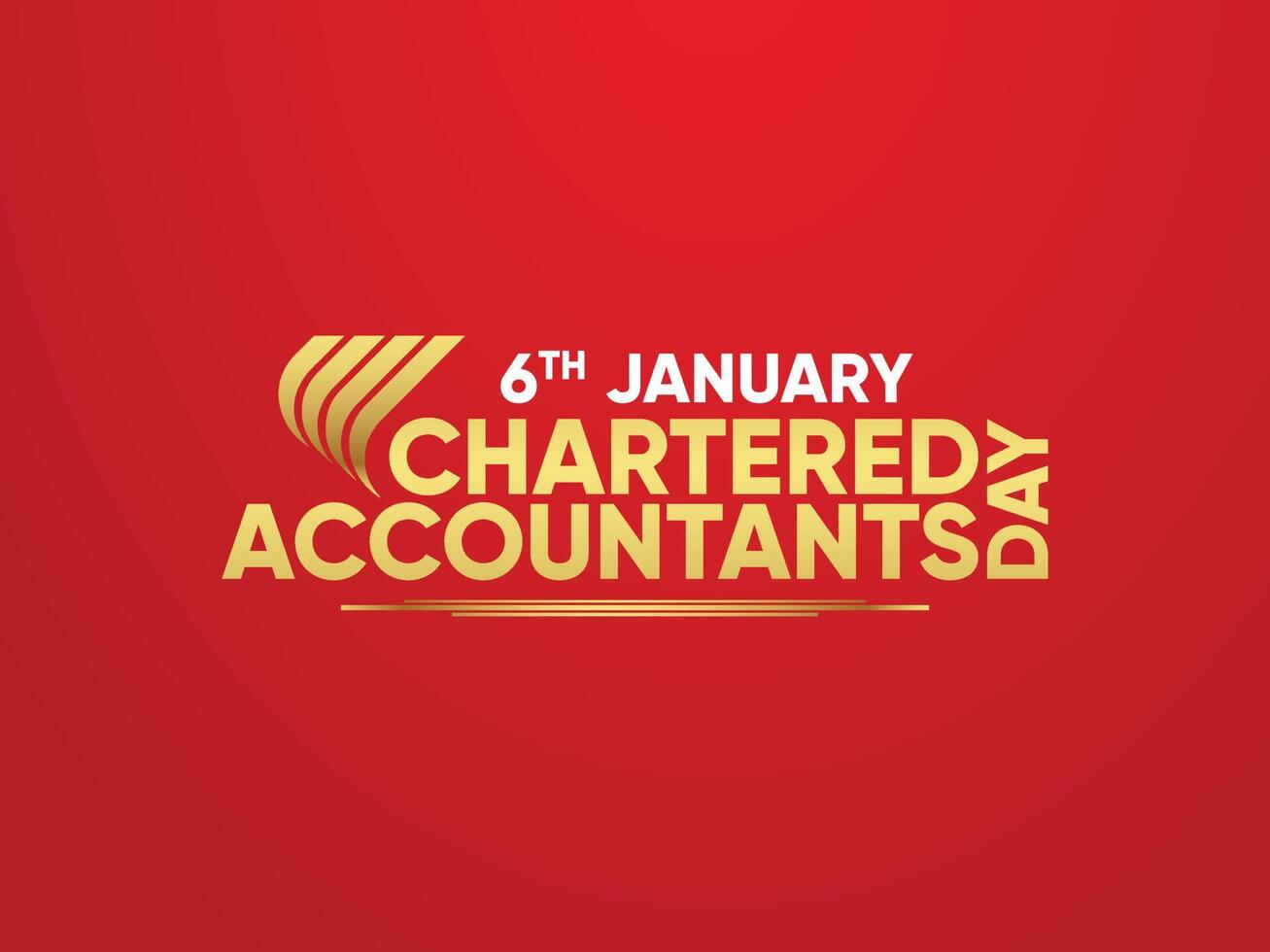 CA Day, Chartered Accountant Day Typography logo on an isolated maroon