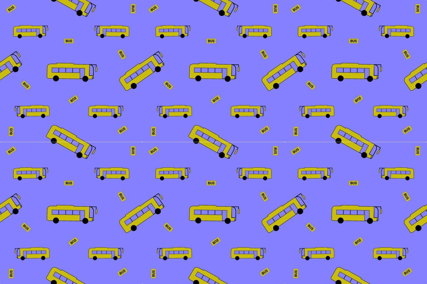 transportation vector illustration seamless pattern, Bus