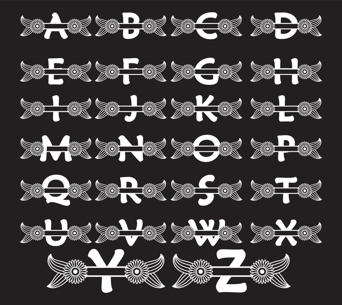 Alphabet Letter Monogram design vector