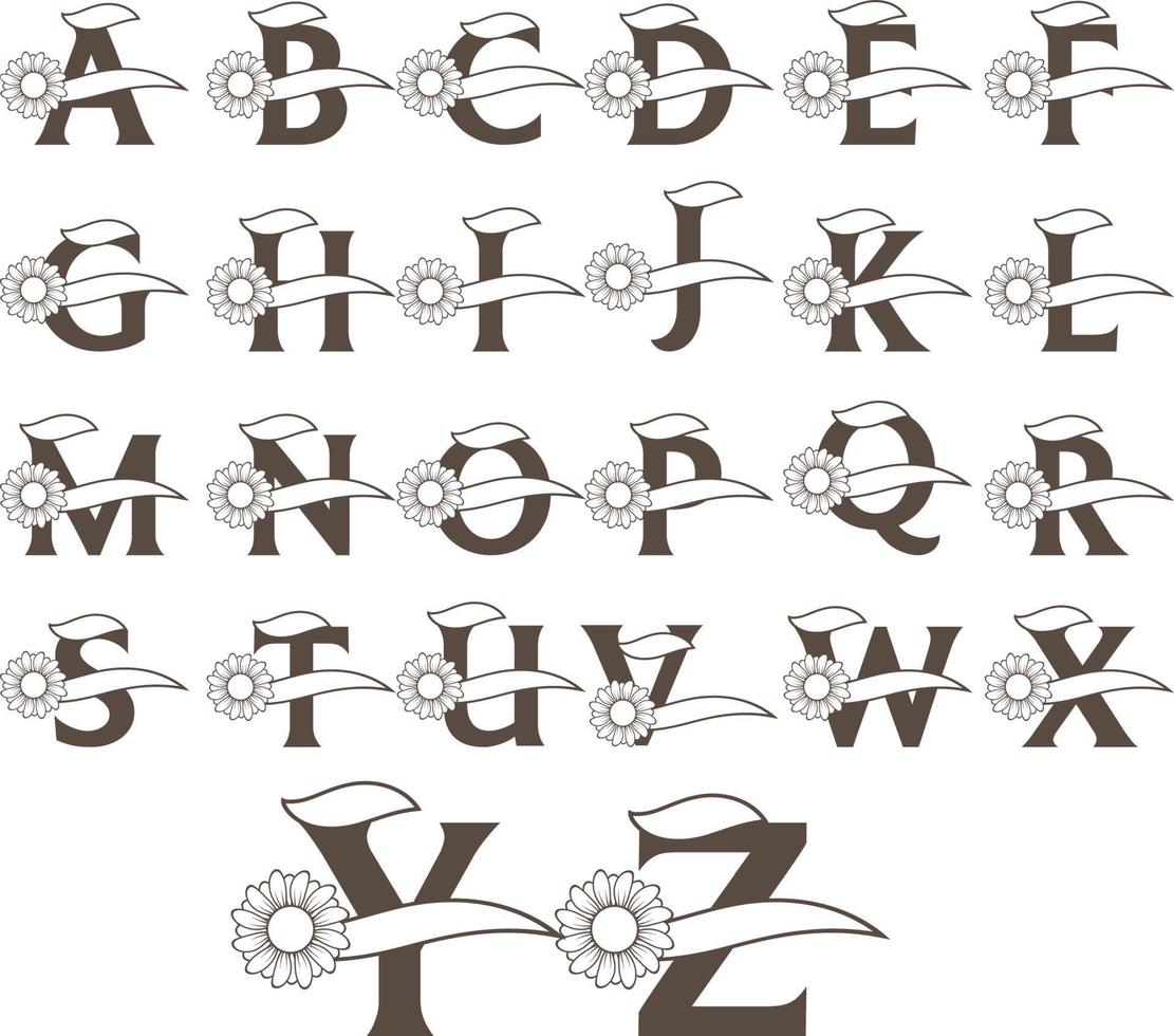 Alphabet Letter Monogram design vector