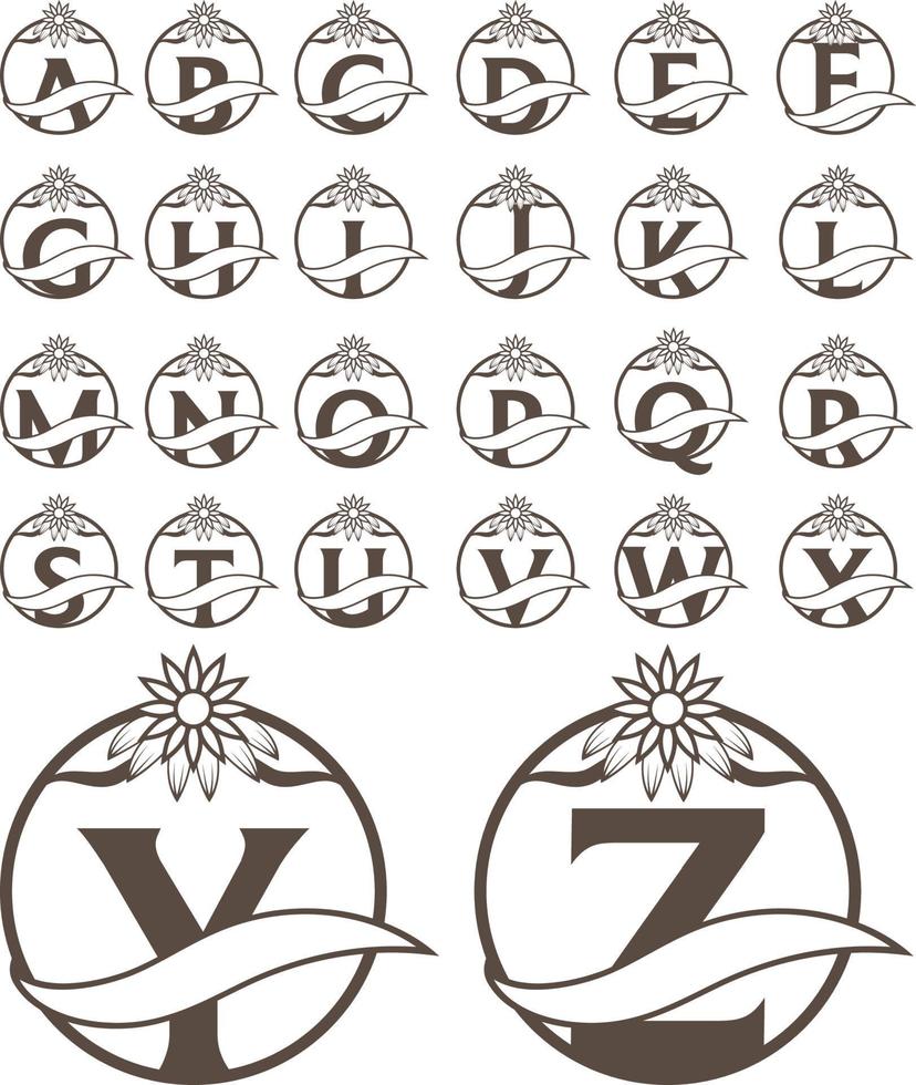 Alphabet Letter Monogram design vector