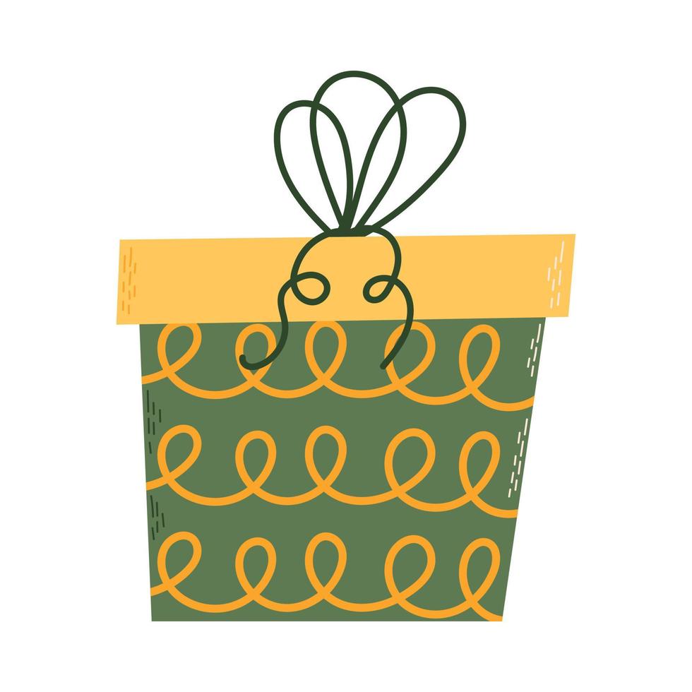 caja de regalo colorida. bueno para cumpleaños, diseño navideño. ilustración vectorial vector