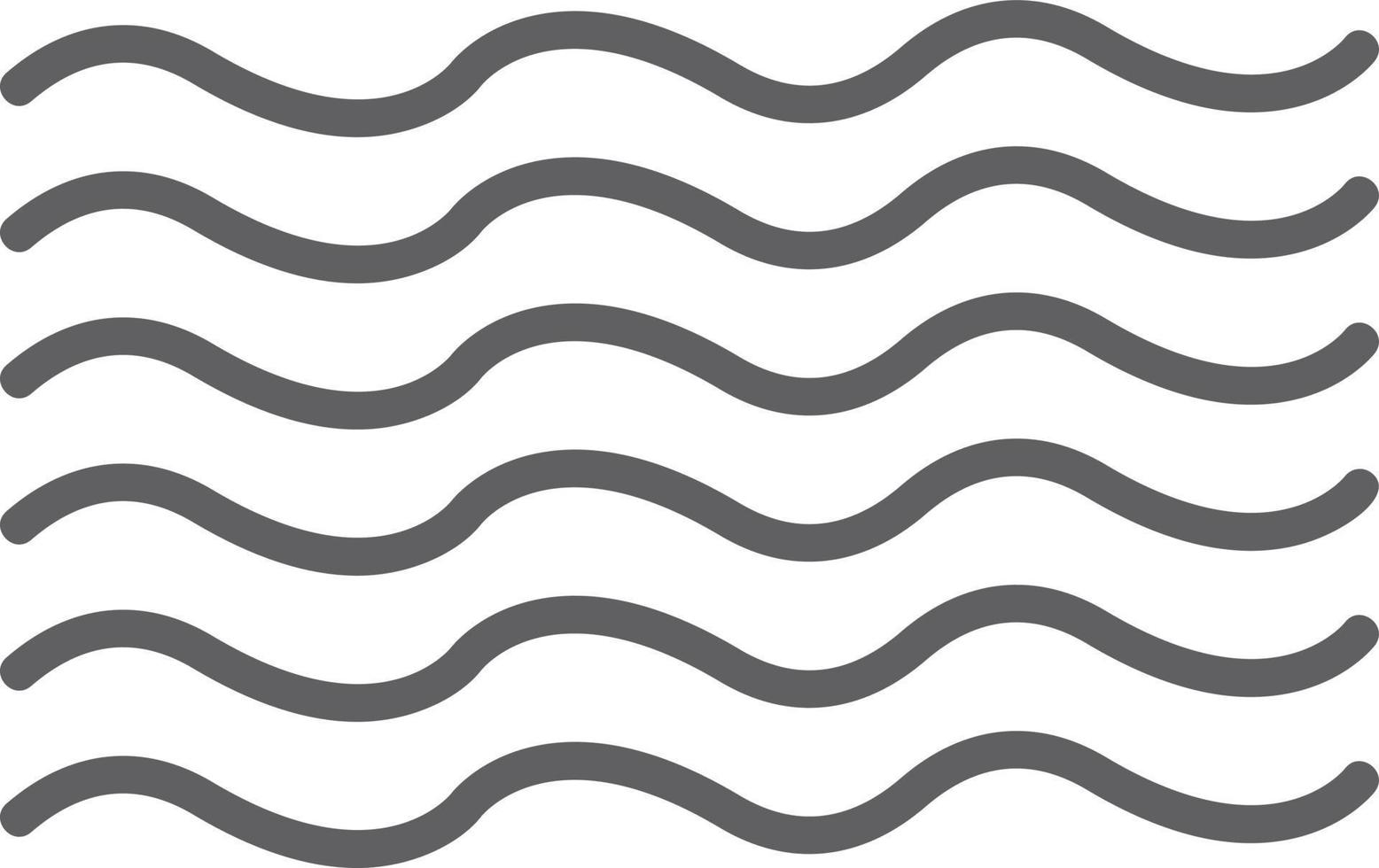 Waves Vector Icon
