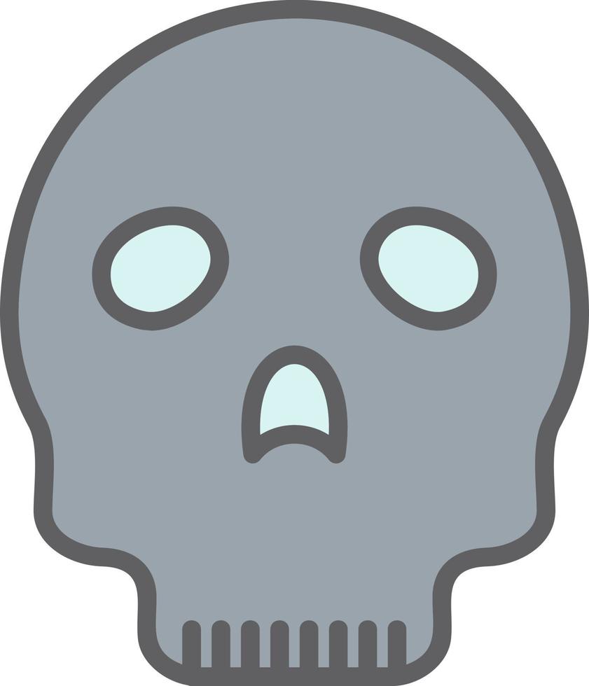 icono de vector de calavera