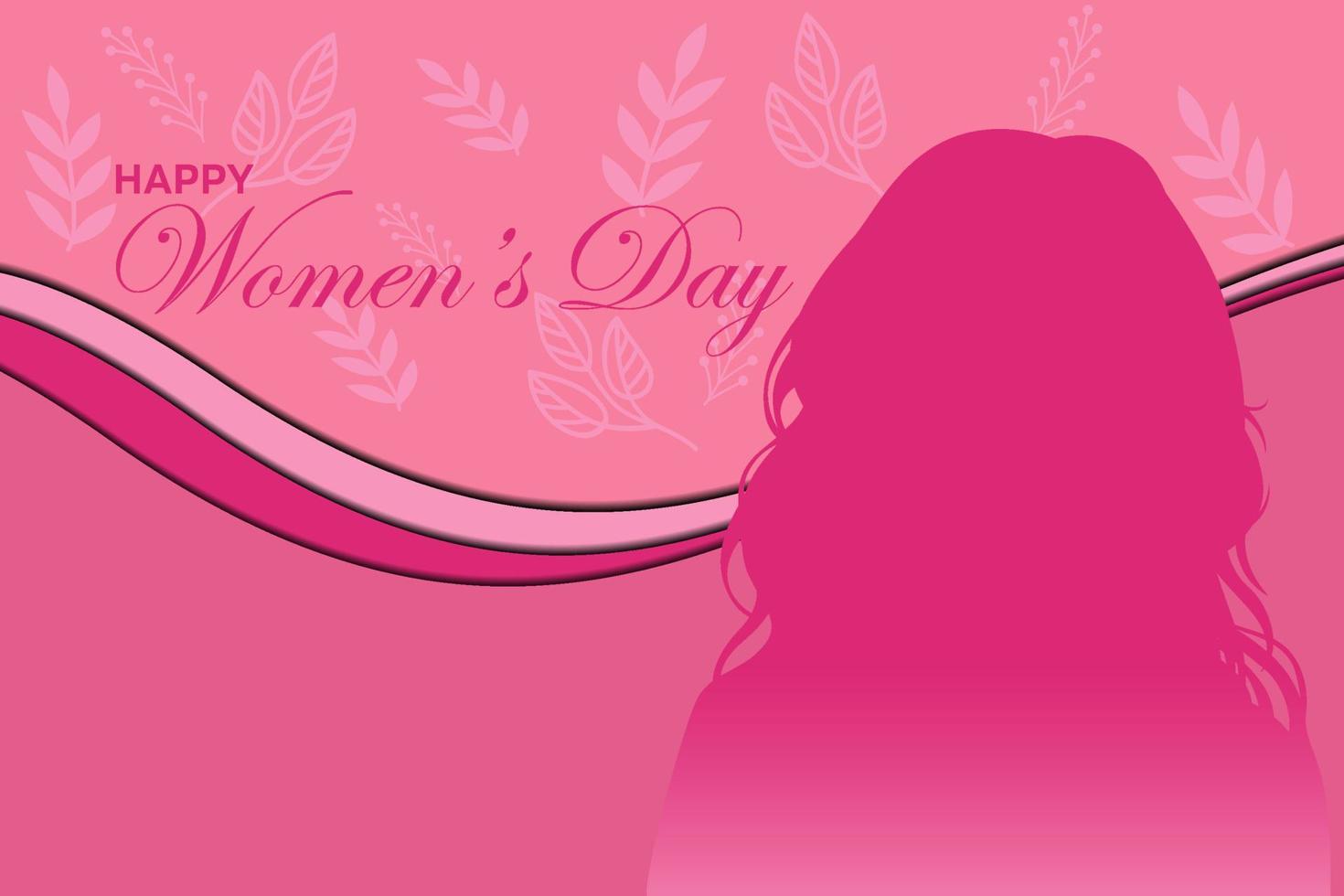 greeting card for happy women's day vector