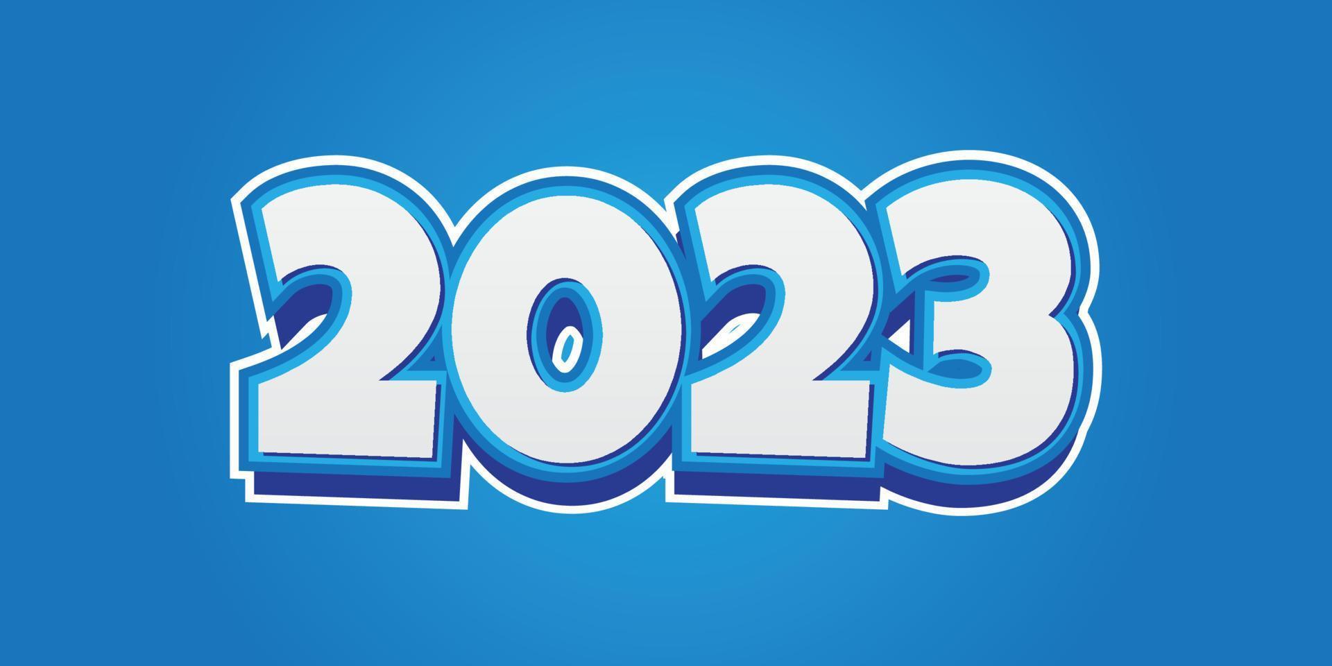 new year 2023, with fun concept vector