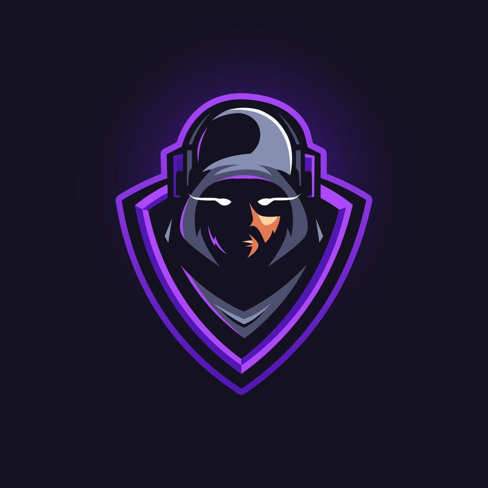 Gamer esport gaming mascot logo design illustration vector 16773467