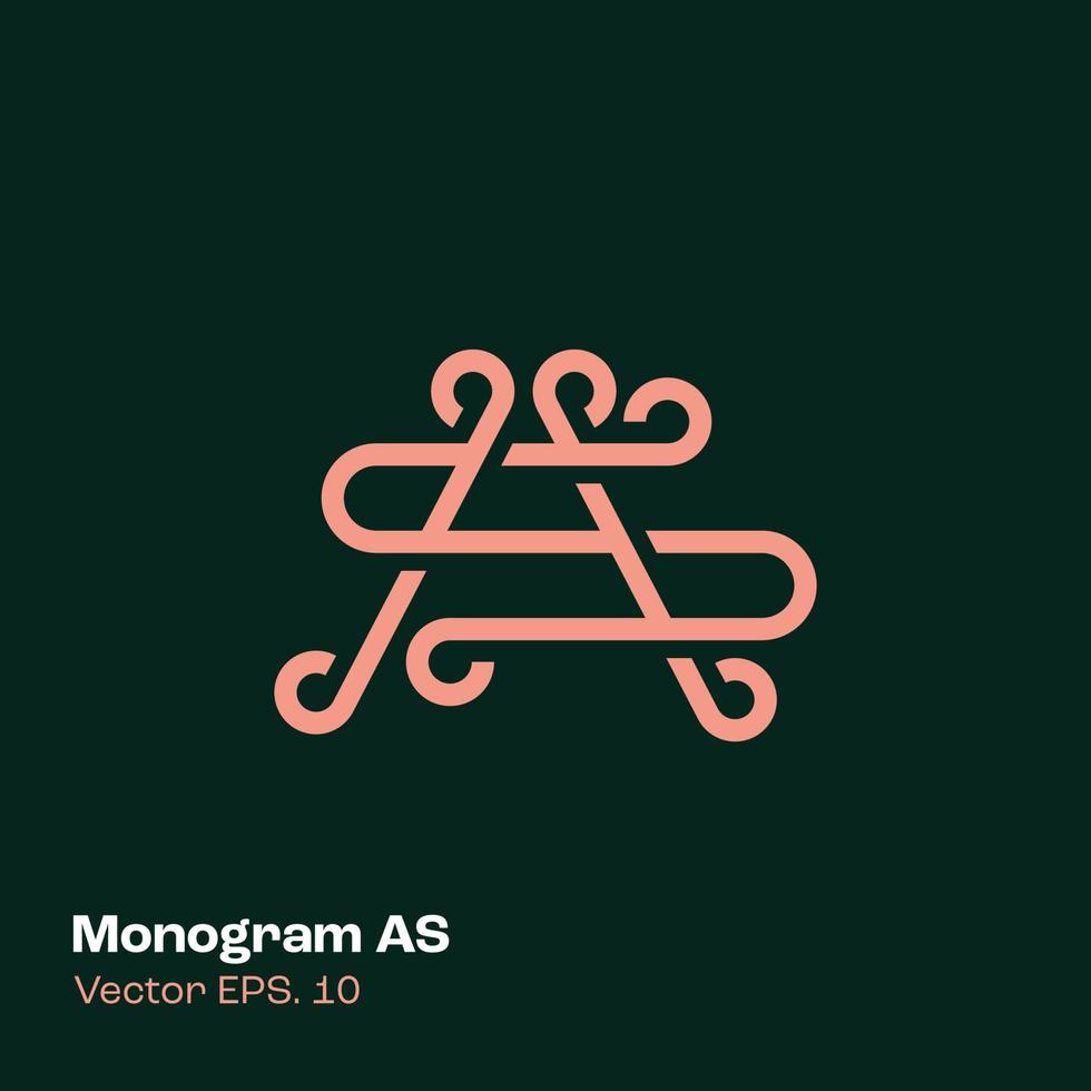 logotipo del monograma como vector