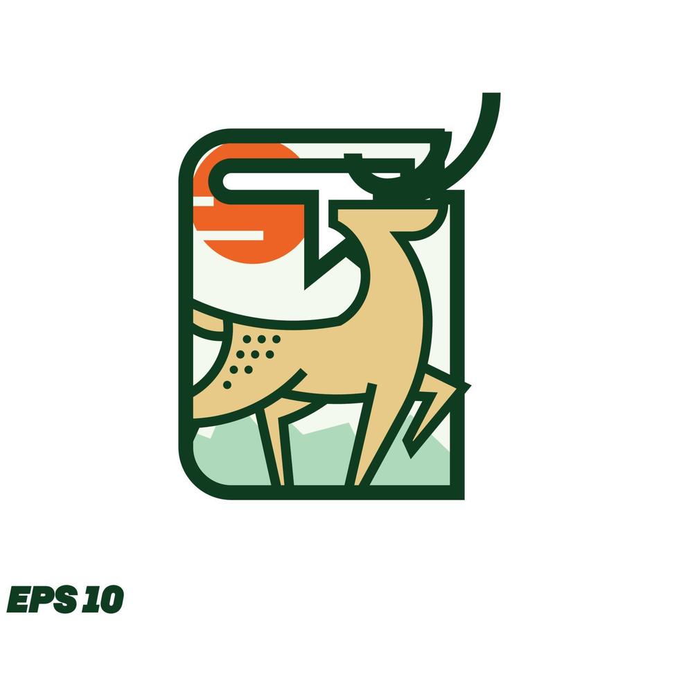 Deer Or Hunting Book Icon vector