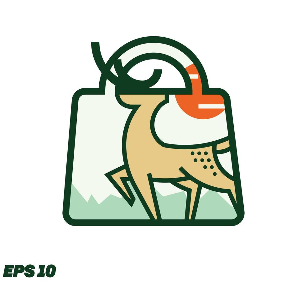 Deer Or Hunting Shop Icon vector