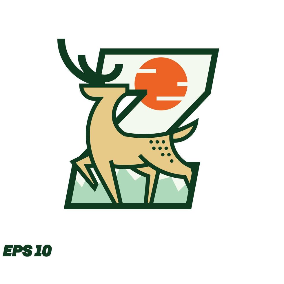Deer Or Hunting Alphabet Z vector