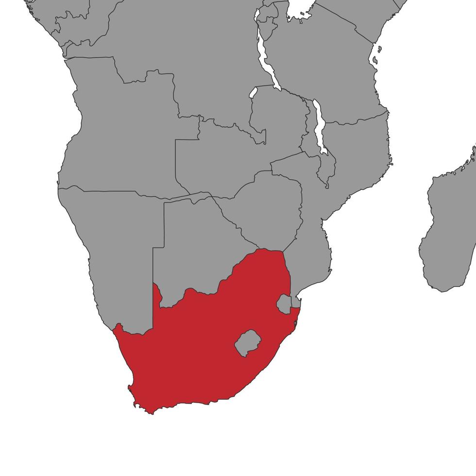 South Africa On World Map Vector Illustration 16773943 Vector Art At South Africa On World Map Illustration Vector 