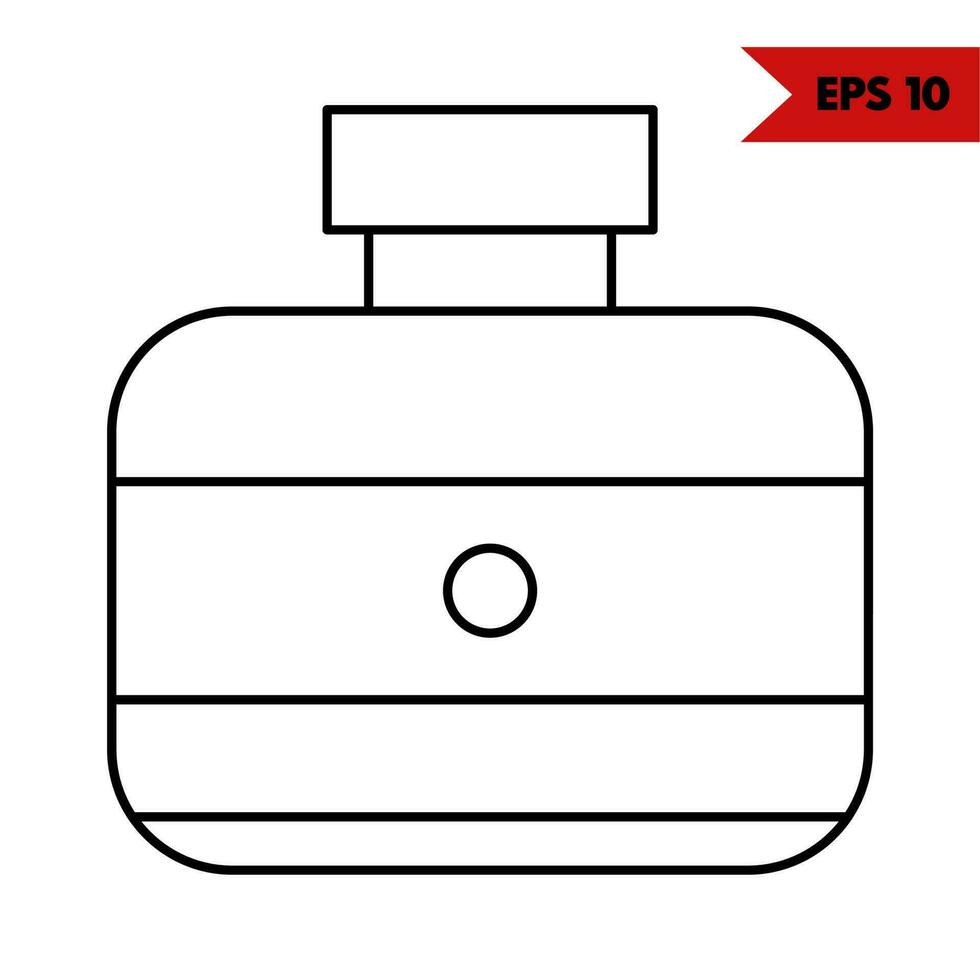 illustration of glue line icon vector