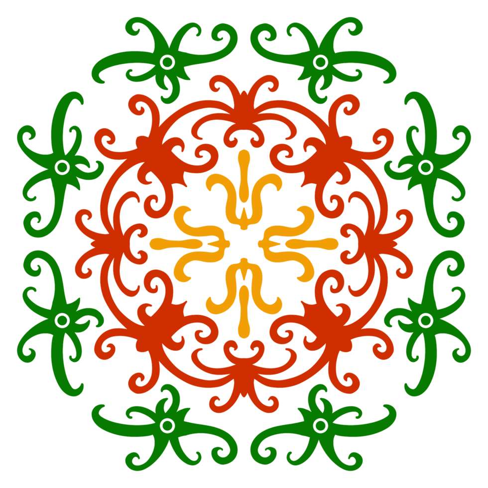 typical ornament of the Dayak tribe, kaliamantan png