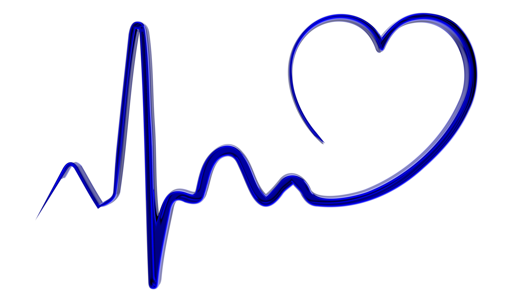 Heart rate pulse on transparent background png