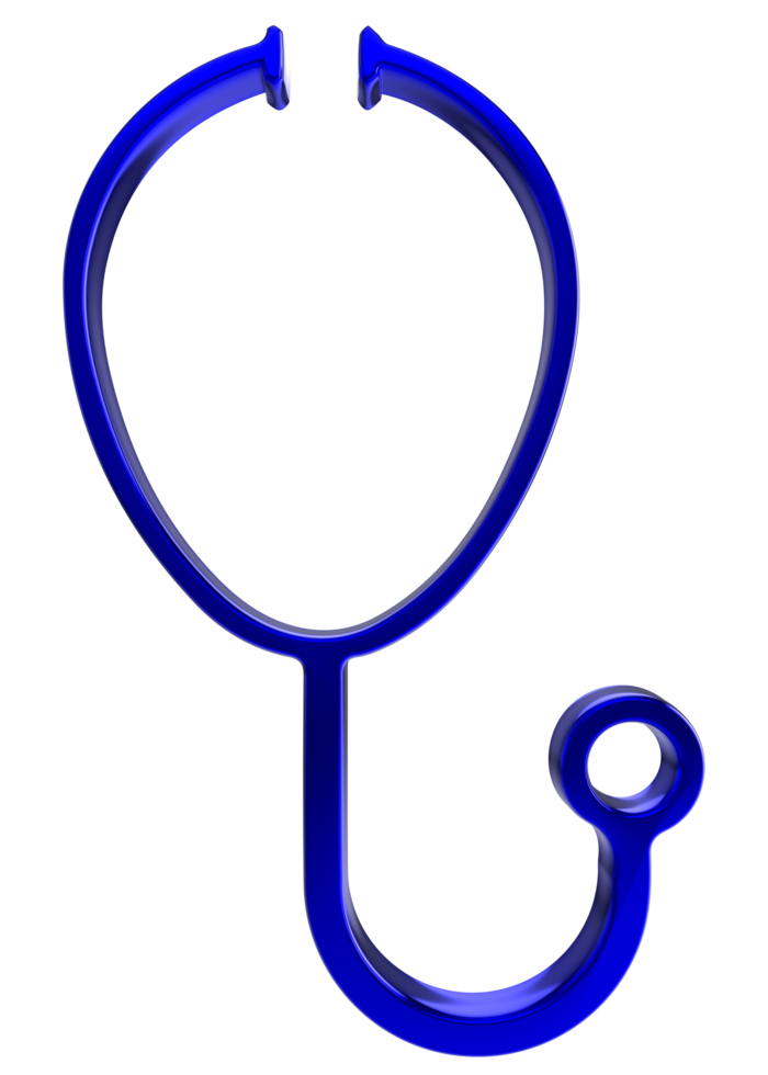 Realistic Medical stethoscope on transparent background png