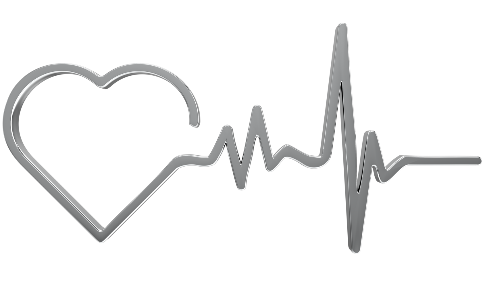 Heart rate pulse on transparent background png