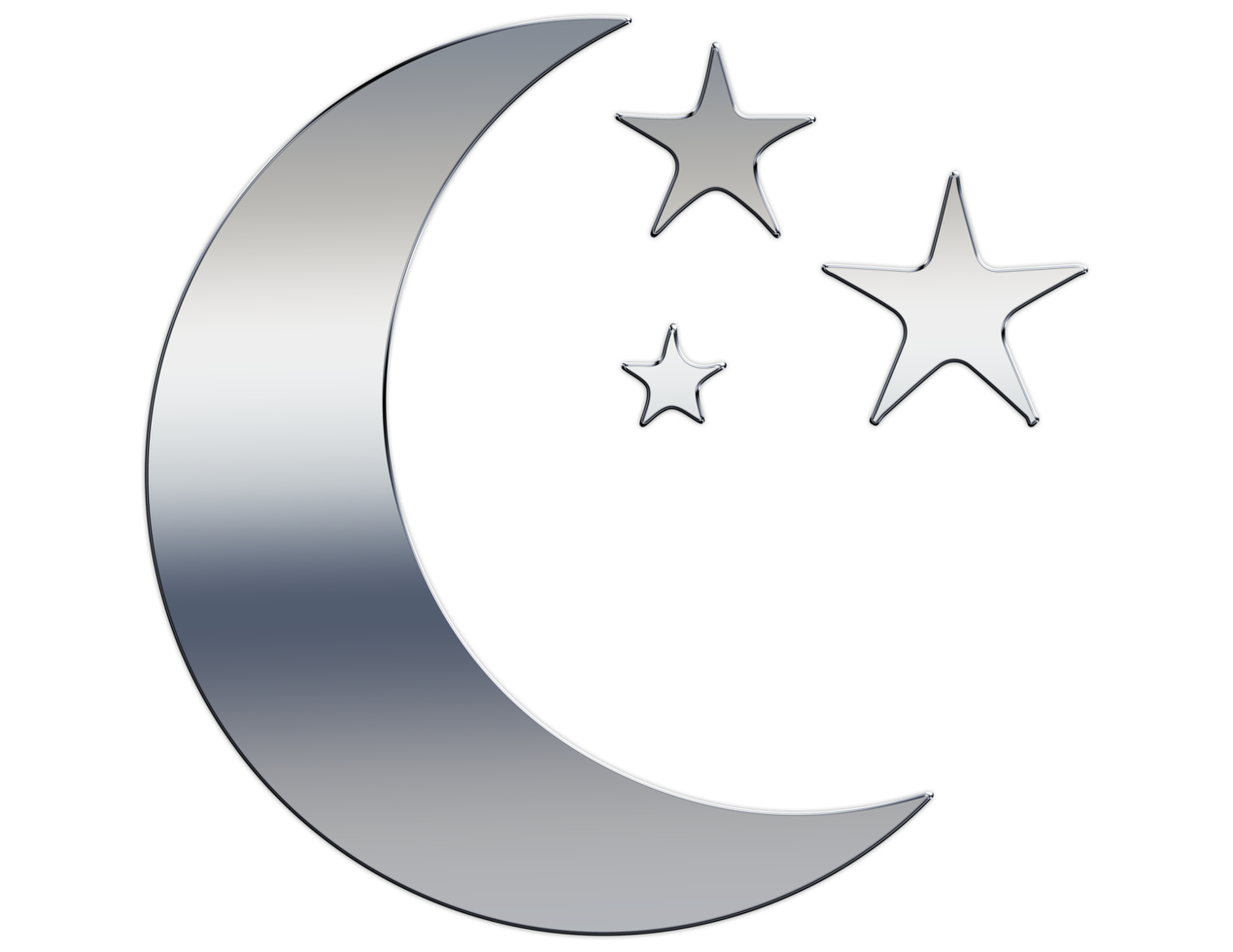 Moon icon on transparent background png