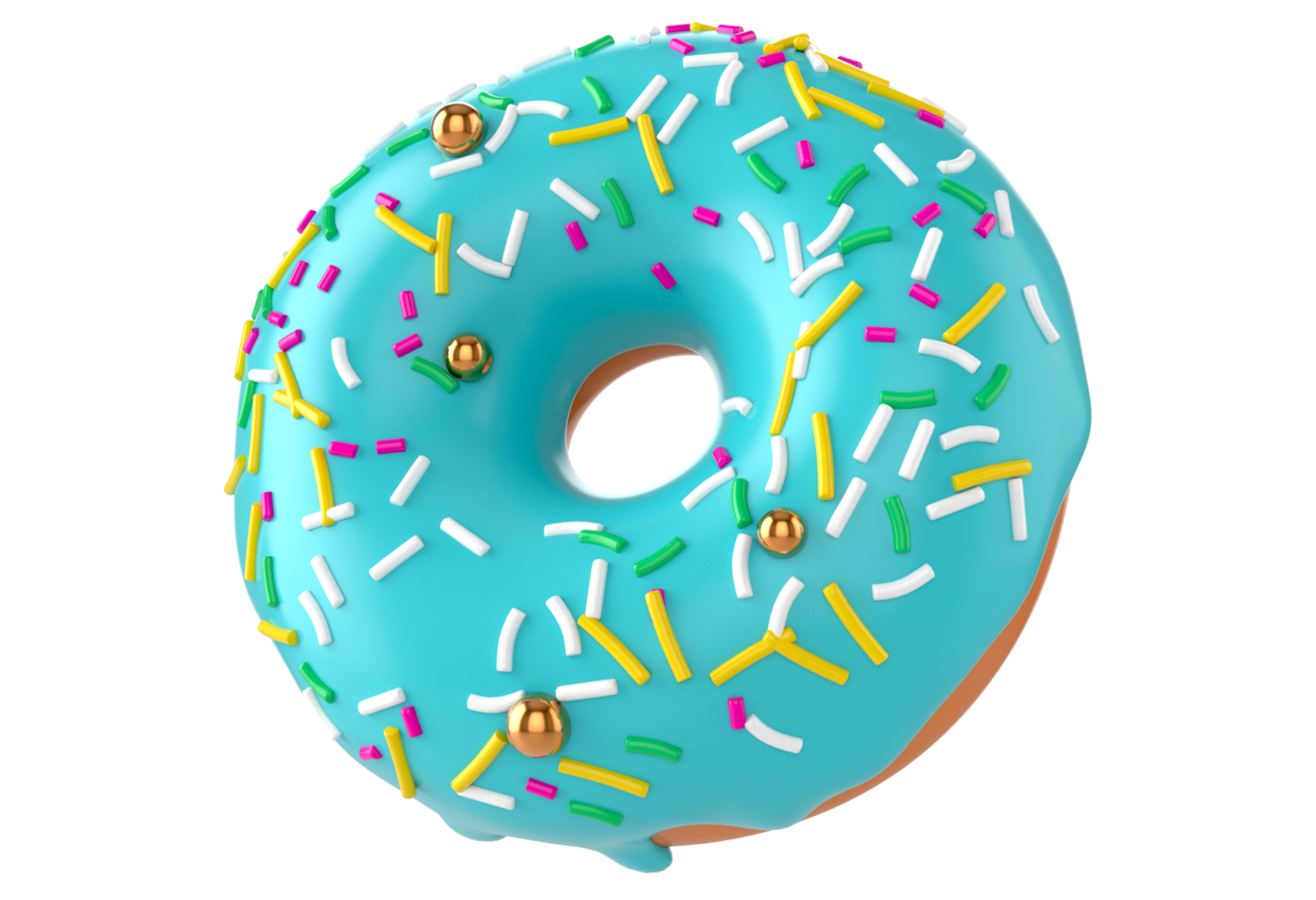 Colourful decorated donuts isolated on transparent background 16774534 PNG