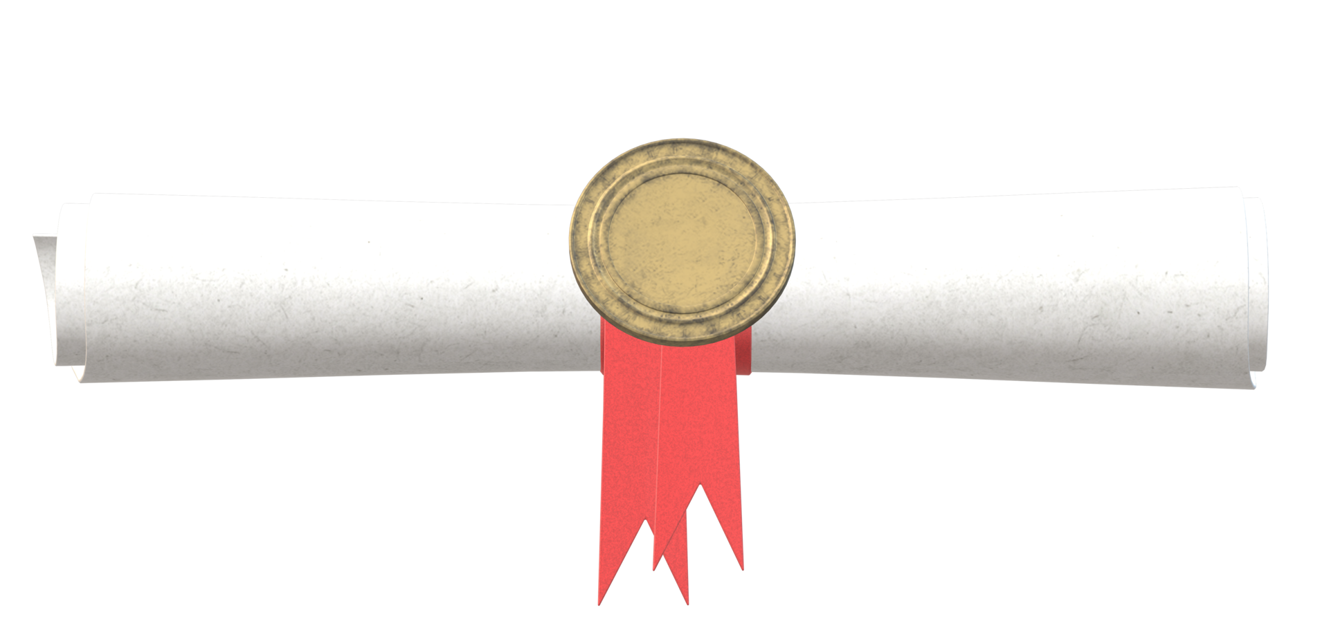 Diploma - 3d Render on transparent background png
