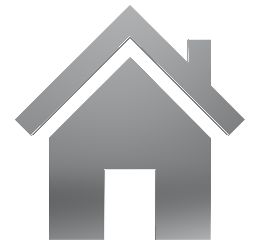 3D Home icon isolated on transparent background png