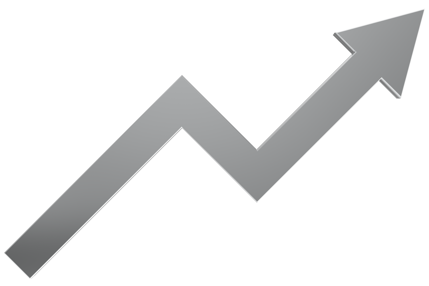 3D Profits PNG icon isolated on transparent background