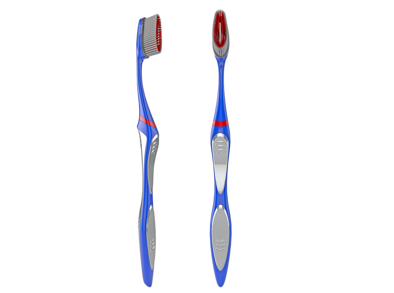 3D-Zahnbürste isoliert auf transparentem Hintergrund png