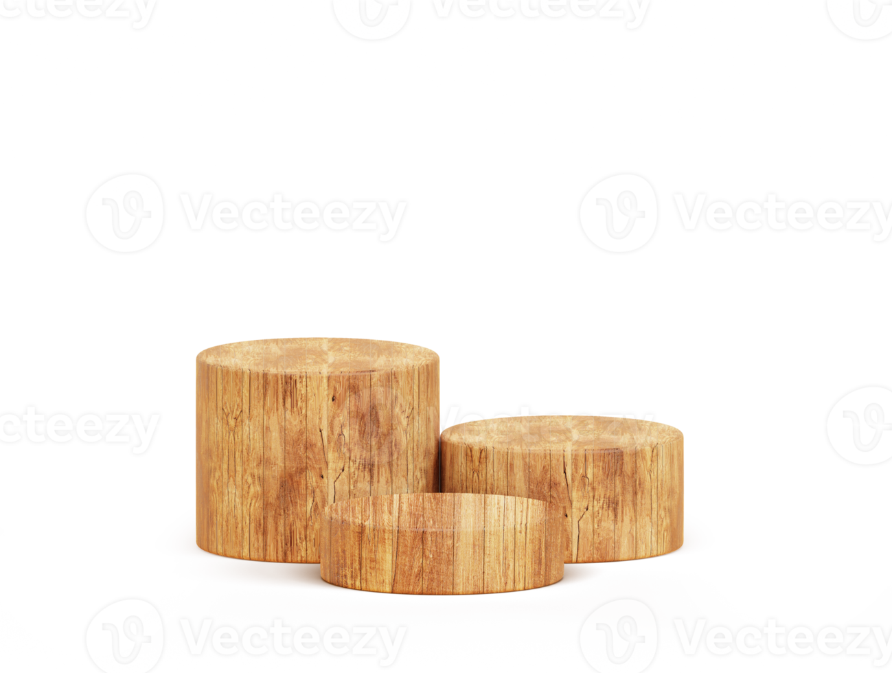 Wood podium product stand empty display abstract wooden minimal pedestal luxury natural background for product placement 3d rendering png