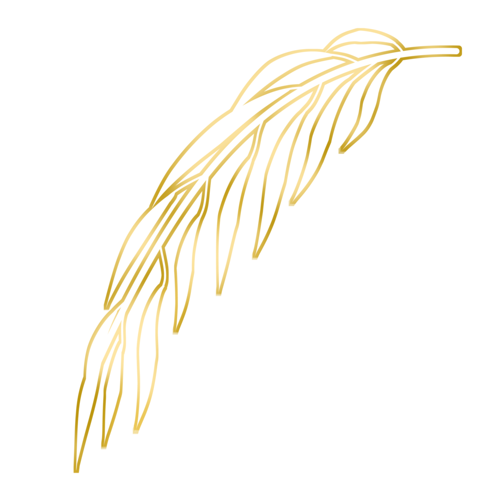 Gold Leaf Illustration 16774972 PNG