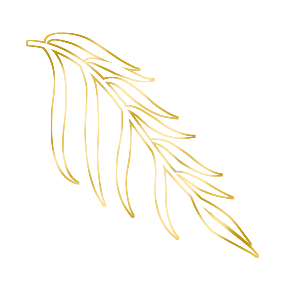 Gold Leaf Illustration 16774977 PNG