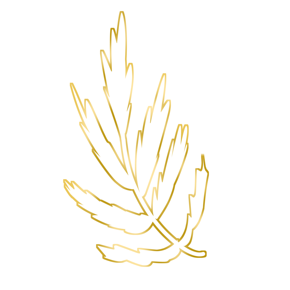 Gold Leaf Illustration 16774991 PNG
