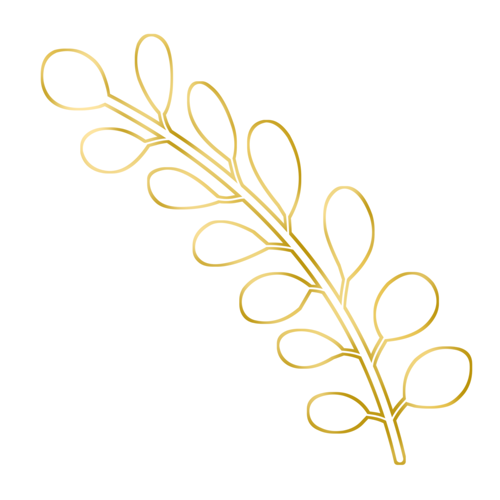 Gold Leaf Illustration 16774993 PNG