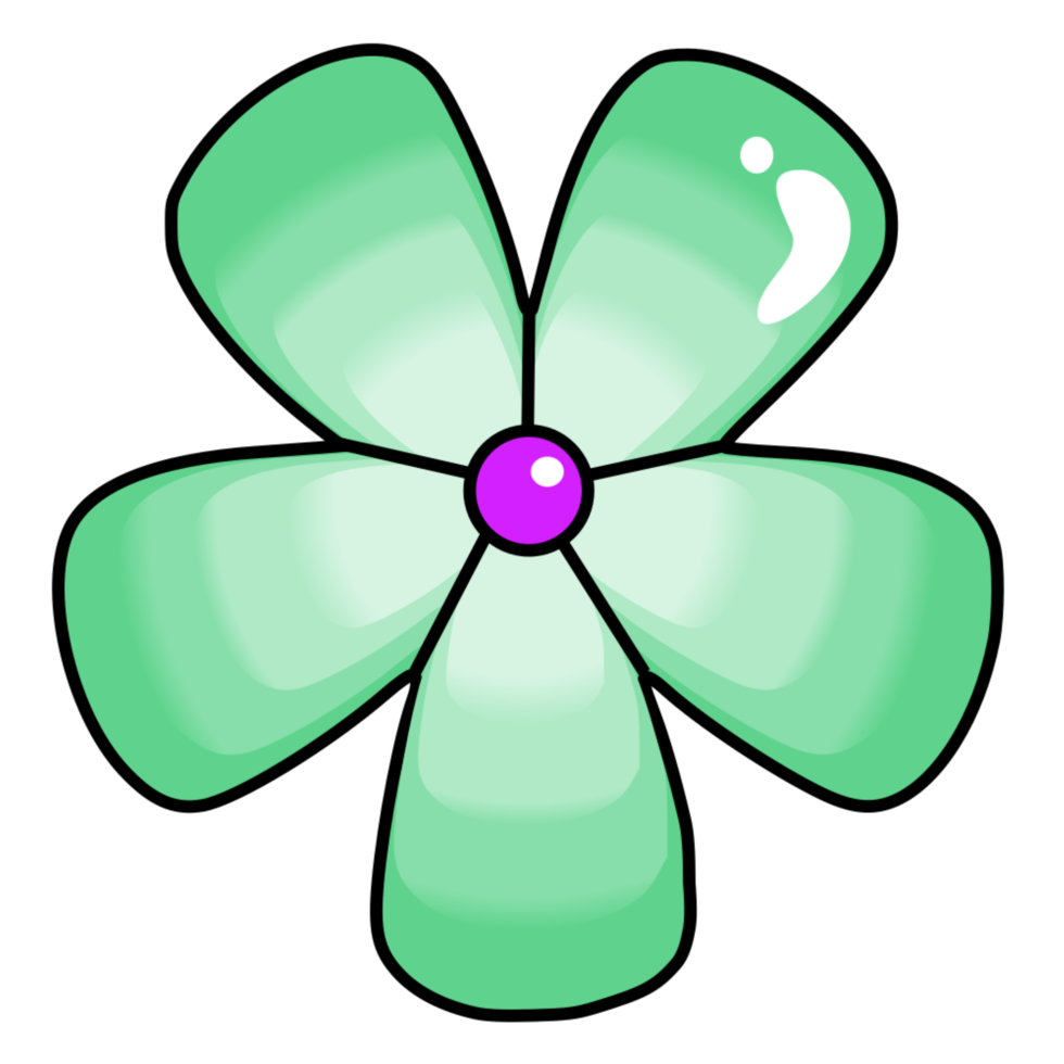 grön blomma ClipArt png