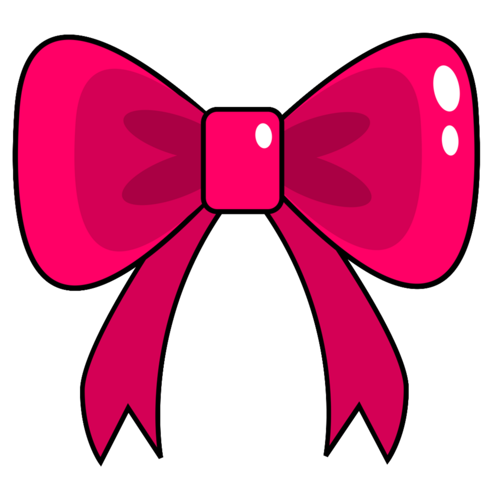 pink bow ribbon png