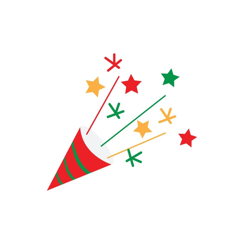 Christmas Confetti icon minimalism vector