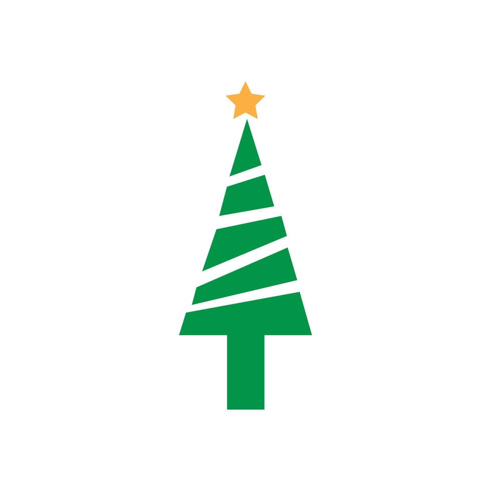 árbol de navidad icono minimalismo vector