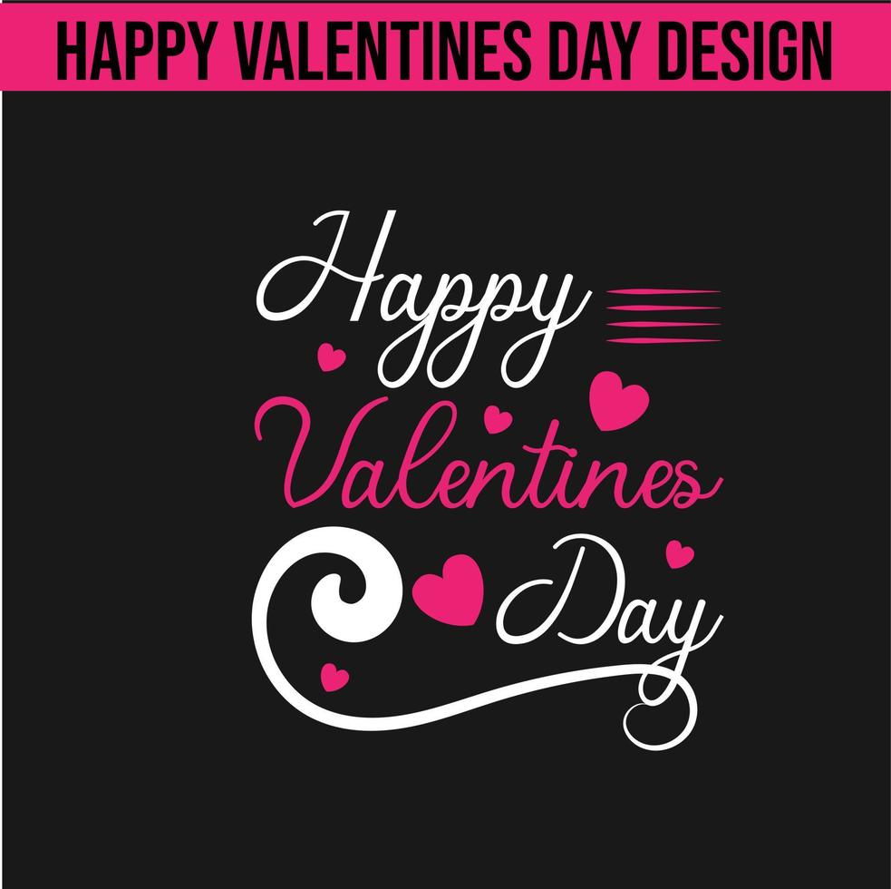 Happy valentines day design vector