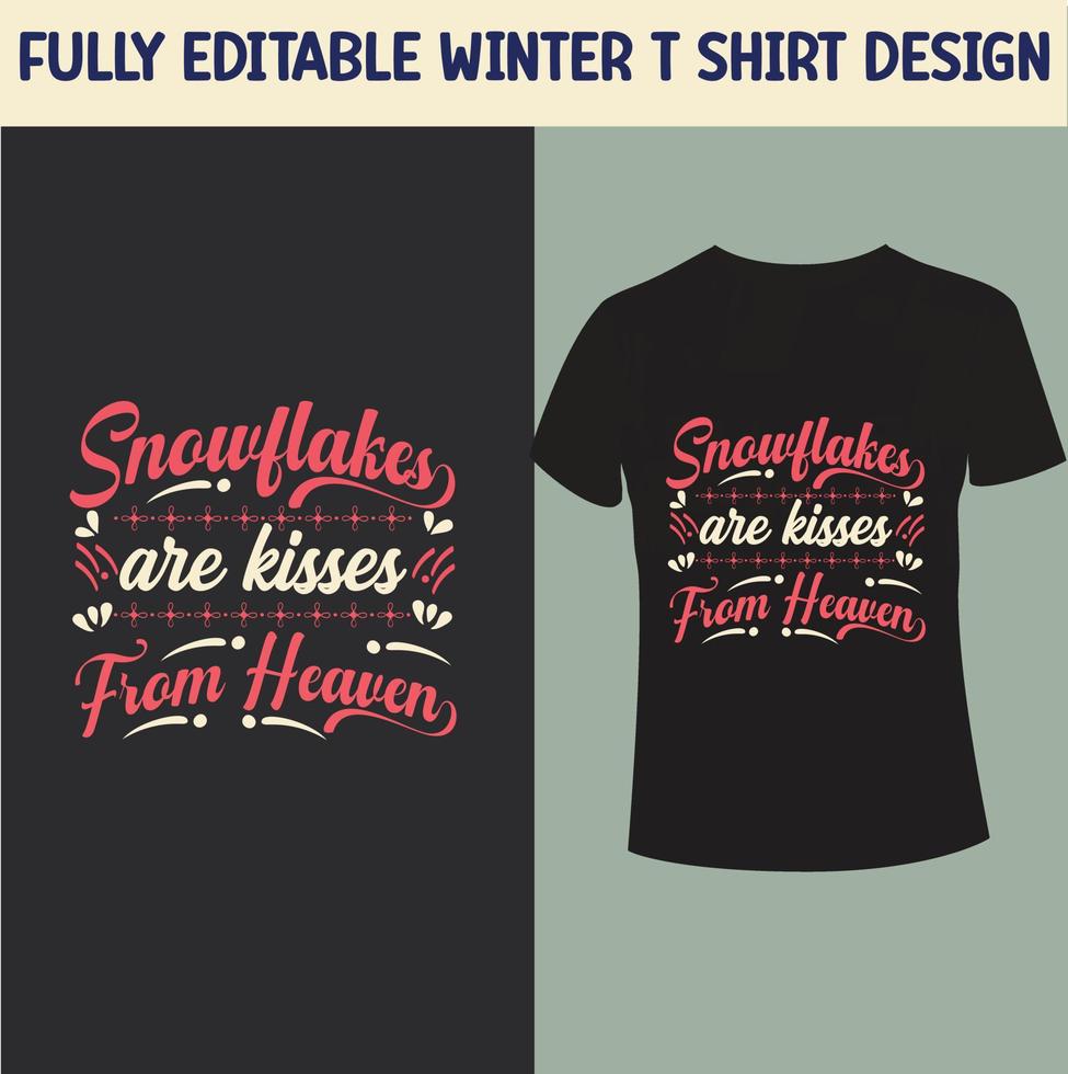 Winter t shirt design vector