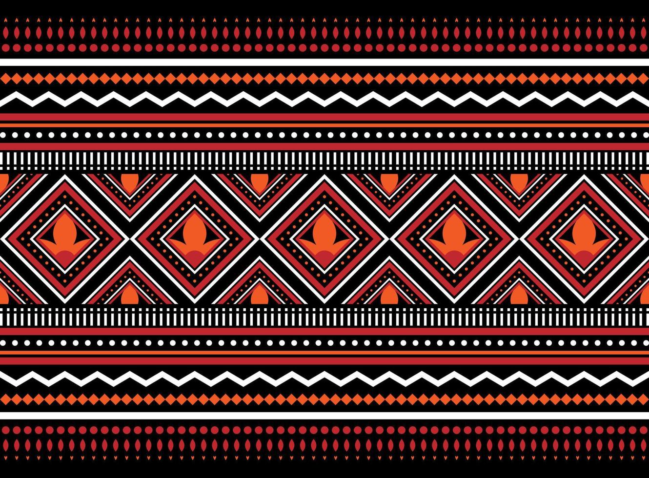 Geometric ethnic oriental pattern background. Design for texture, wrapping, clothing, batik, fabric, wallpaper and background. Pattern embroidery design. vector