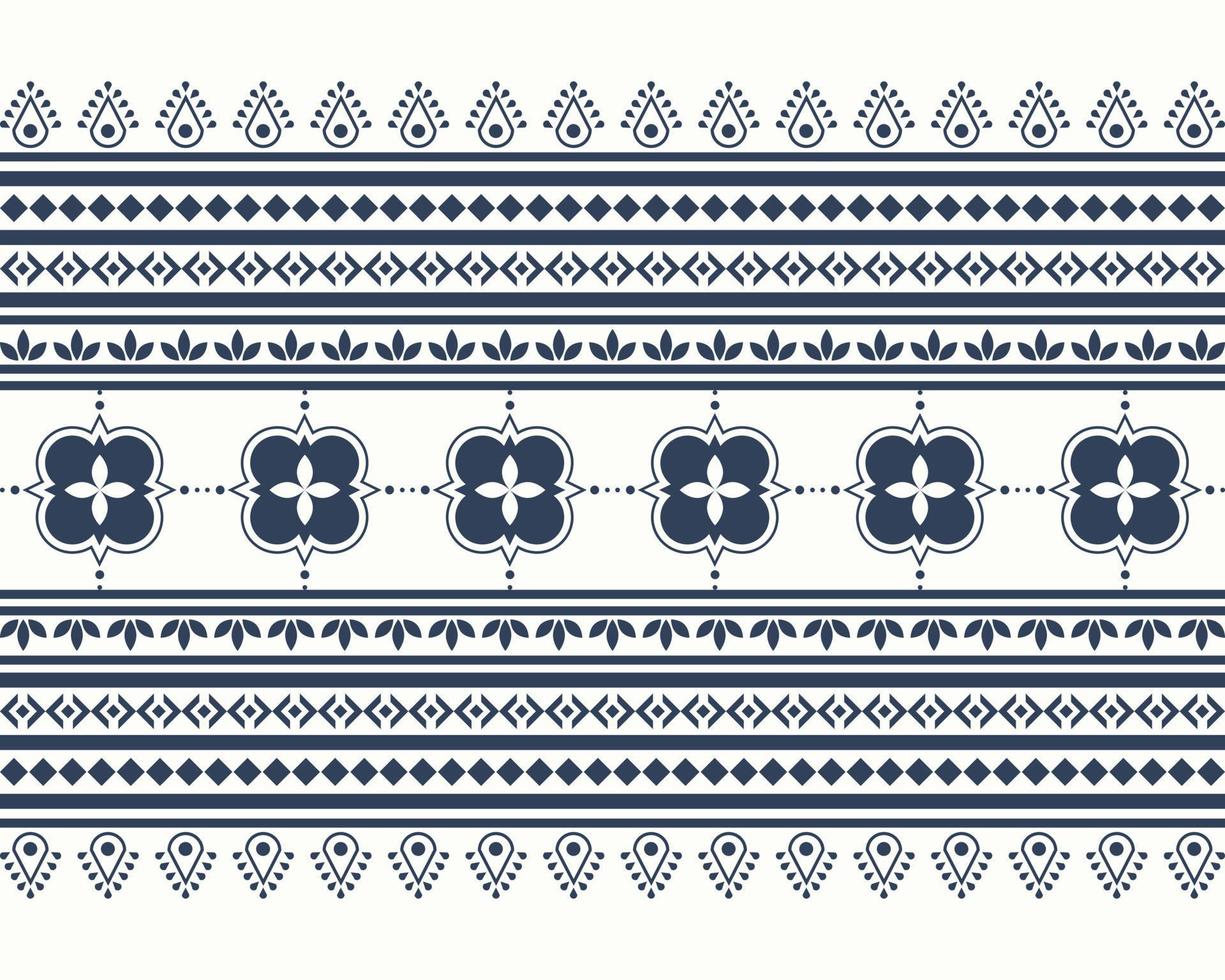 Geometric ethnic oriental pattern background. Pattern design in boho style. Design for texture, wrapping, clothing, batik, fabric, wallpaper and background. Pattern embroidery design. vector