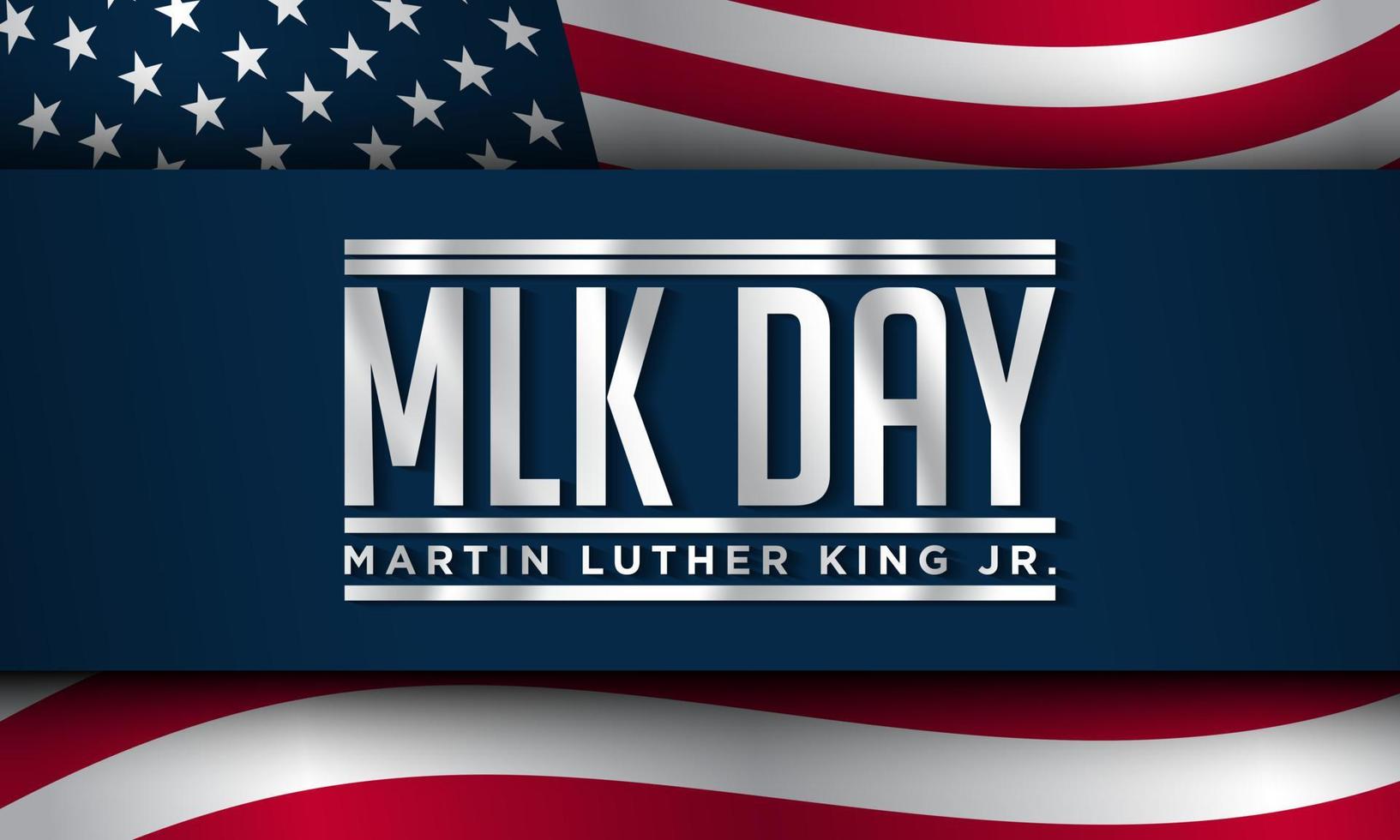 United States of America MLK Day Background Design. vector