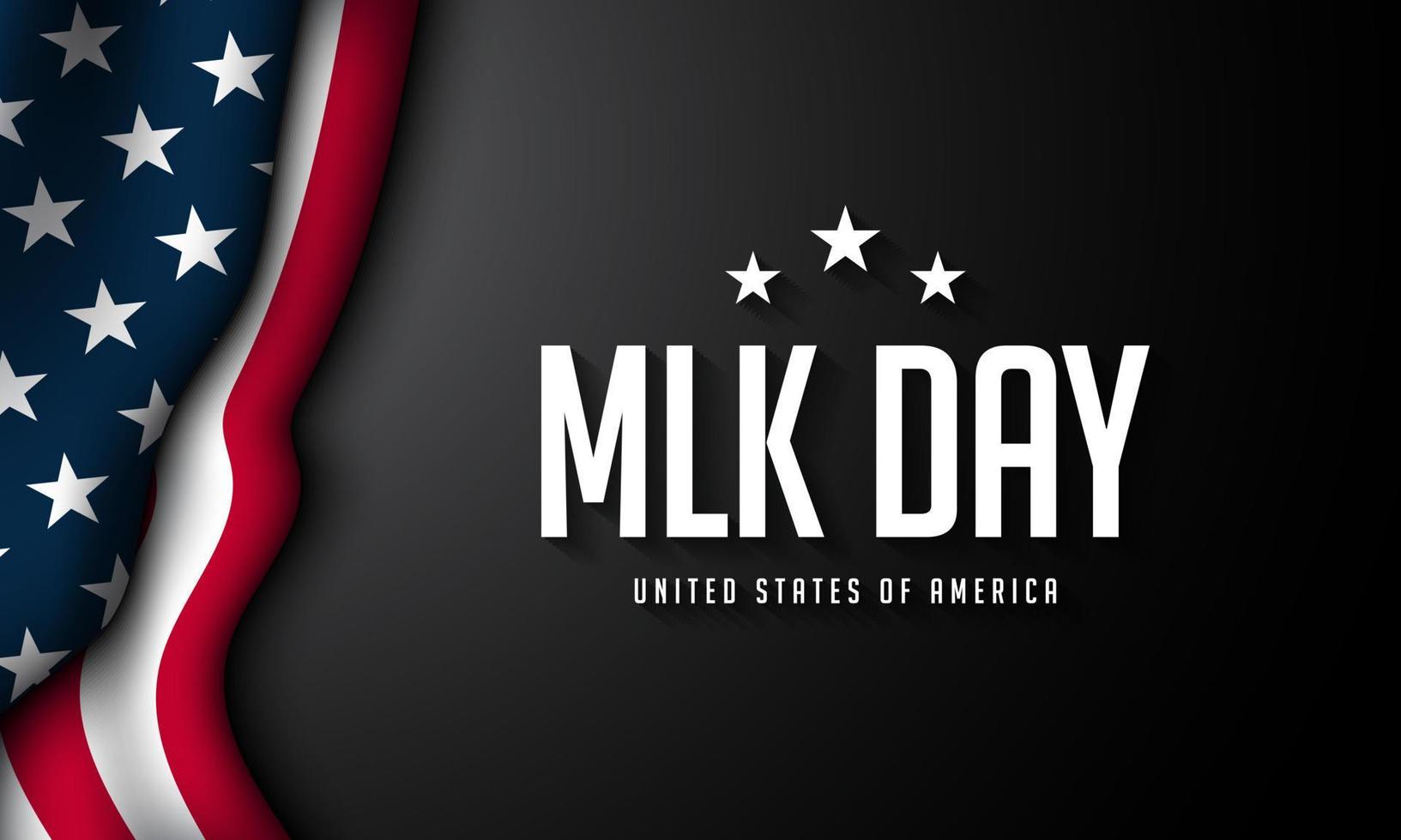 United States of America MLK Day Background Design. vector