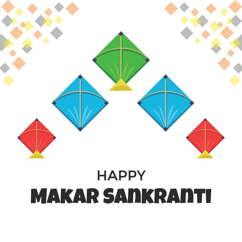 Happy Makar Sankranti background vector