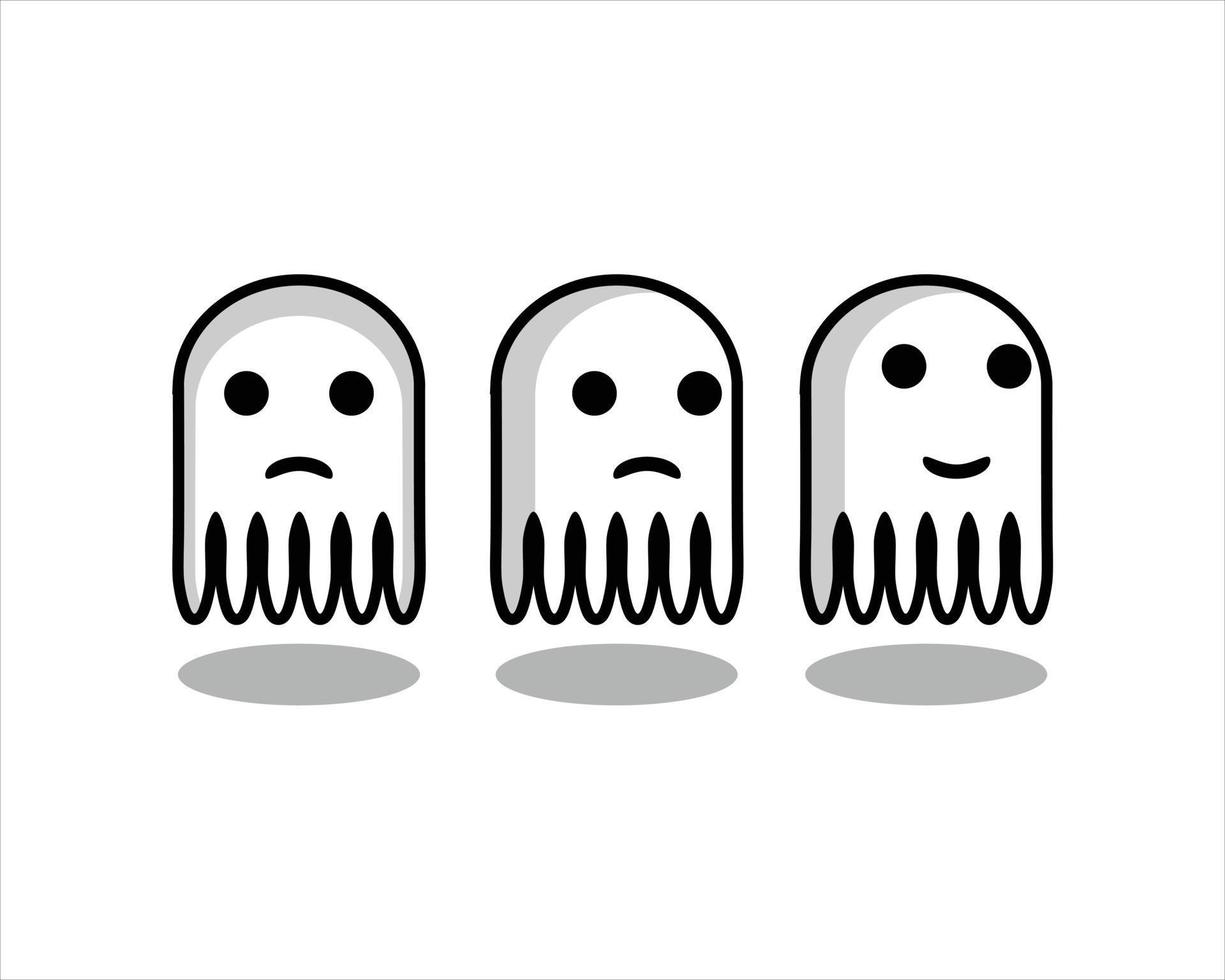 vector de fantasma de hallowen gratis