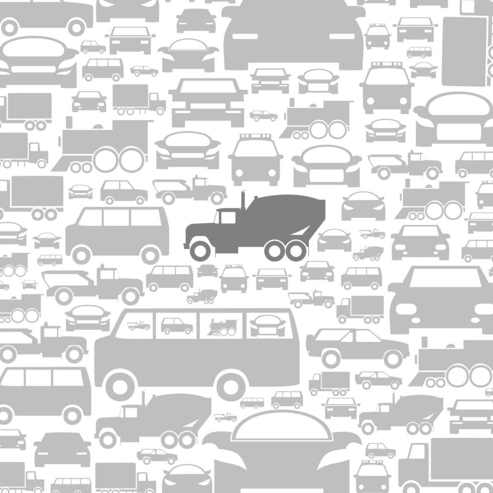 Background made of cars. A vector illustration