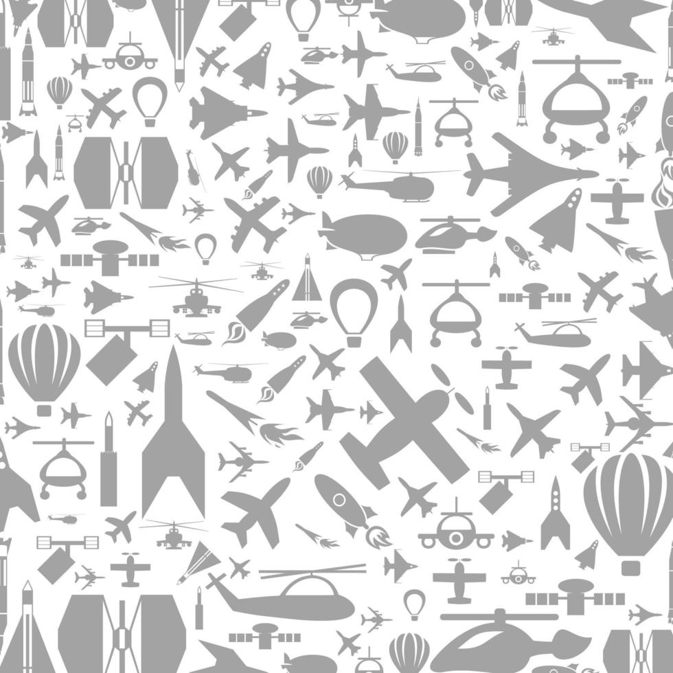 fondo el transporte hecho de aviones. una ilustración vectorial vector